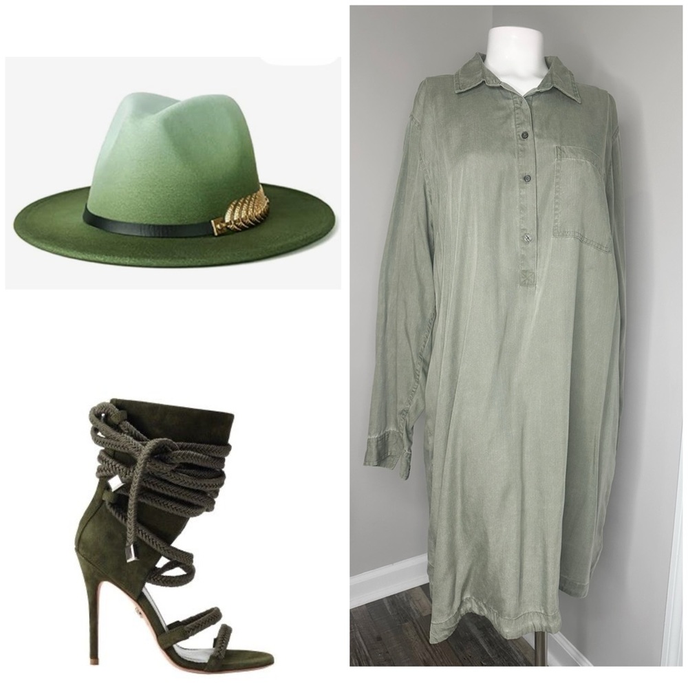 OLD NAVY GREEN DRESS W/ POCKETS
SIZE  -XL- PRELOVED
